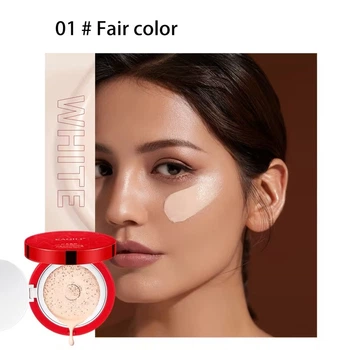 BB-крем KAQILI Red Ginseng Bird’s Nest Air Cushion BB Cream 01 Fair — светлый (основной блок + 2 сменных рефила)