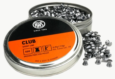 Пули RWS Club (4.5мм, 0.45г, 500шт)