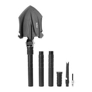 Багатофункціональна лопата NexTool Folding Shovel Medium NE20206 930мм 47–50 HRC 11 функцій Black
