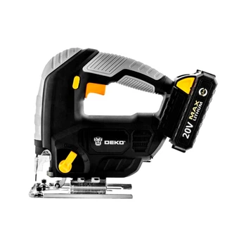 Акумуляторний електричний лобзик з аккумулятором DEKO DKJS20Q2 20V Li-ion 3000 об/хв 80 мм Black/Grey (15996)