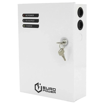 Джерело безперебійного живлення EuroPower EP-UPS-1203(M) 13.8В 3А підтримкою акумулятора 12В 7А·ч Білий