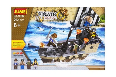 Конструктор Jumei Pirate World Піратський корабель з гарматою 261 елемент