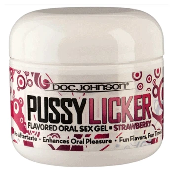 Вкусный гель для кунилингуса Pussy Licker Strawberry от Doc Johnson (56 г)