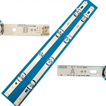 Комплект подсветки LED для телевизора LG 39 дюймов DRT 3.0, набор 8 планок светодиодных 807 мм A+B