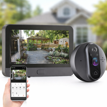 Видеодомофон Tuya Smart Video Doorbell ED-300PA / Дверной беспроводной звонок Wi-Fi с ИК-подсветкой и датчиком движения