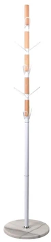 Вешалка стойка для одежды напольная АКЛАС Тополь VKY-6015w 171x37 БУК Белый