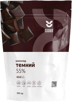 Шоколад COOKIT Темний 55% у дропсах 500 г (4820251840851)