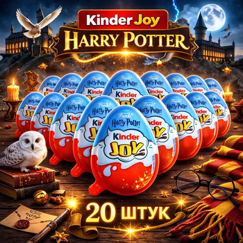 Комплект Kinder Joy 20 шт Harry Potter Гаррі Поттер Funko по 20 г