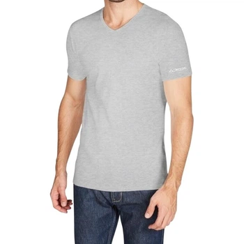 Футболка Kappa T-SHIRT MEZZA MANICA SCOLLO V серая 2XL K1315 GrigioUnito