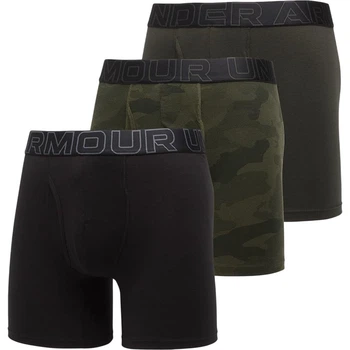 Трусы (боксерки) Under Armour PERFORMANCE COTTON 6IN 3-PACK PRINTED BOXERJOCK камуфляжные, хаки, черные (3 штуки) M 1383890-392