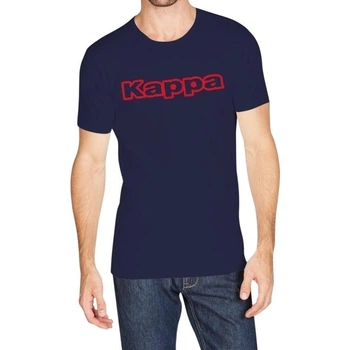Футболка Kappa T-SHIRT MEZZA MANICA GIROCOLLO CON STAMPA LOGO PET темно-синяя M K1335 BluNavy