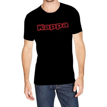 Футболка Kappa T-SHIRT MEZZA MANICA GIROCOLLO CON STAMPA LOGO PET черная M K1335 Nero