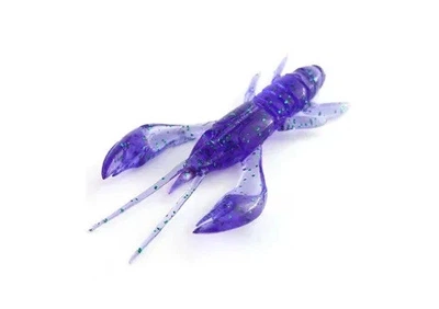 Силіконова приманка Fishup Real Craw 1.5" (10pcs.), #060 - Dark Violet/Peacock & Silver,10026132