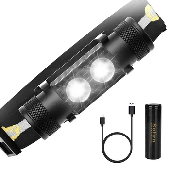 Налобний ліхтар Sofirn H25S, LED SST40 LED 1200 lm, USB type-C, 18650 на 3000 mAh у комплекті, Ліхтар на голову