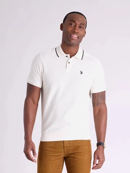Поло длинное мужское U.S. Polo Assn 11P0179-6700A(Vanilla Prep) L Ванильное (786662590065)