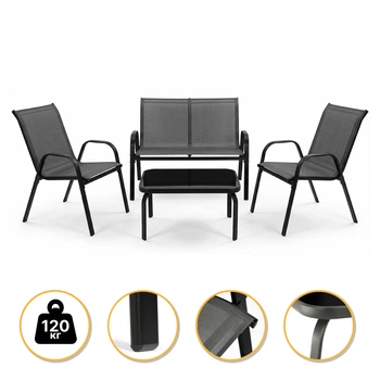 Комплект садовой мебели LEOBRO Comfort Set до 120 кг (LB-1056) Комплект садовой мебели LEOBRO Comfort Set до 120 кг (LB-1056)