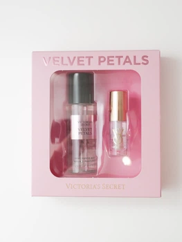 Подарунковий набір Victoria’s Secret The Mist & Kiss Velvet Petals спрей та олійка для губ