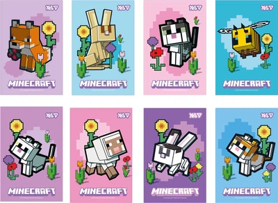 Набор блокнотов Yes Minecraft.Spring А7 48 листов в клетку 40 шт (152568) (4823133105550)