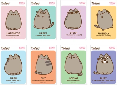 Набір блокнотів Yes Pusheen А7 48 аркушів у клітинку 40 шт (152570) (4823133105574)