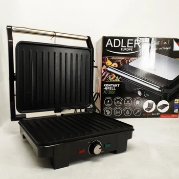 Електричний гриль Adler AD 3051 XL контактний