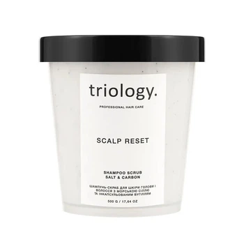 Шампунь-скраб Triology для шкіри голови та волосся з морською сіллю та інкапсульованим вугіллям , 500 мл