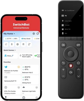 Универсальный пульт дистанционного управления SwitchBot с настраиваемым приложением Черный