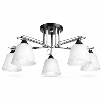 Люстра потолочная на 5 плафона NUMINA 3-A4324/5 BK+CH