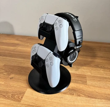 Підставка-органайзер для двох геймпадів Sony PlayStation 5 та навушників. Aivory
