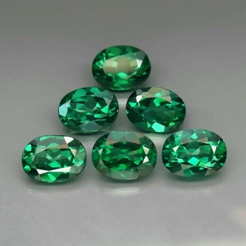 Натуральный зеленый топаз 6 х 8 mm (299254)