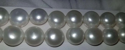 Жемчуг пара 11 - 12 mm Просверлен с одной стороны (95354)