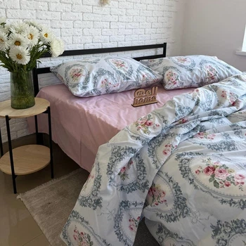 Комплект постельного белья Ell Home (турецкий ранфорс) Романтическое утро полуторный 70/70