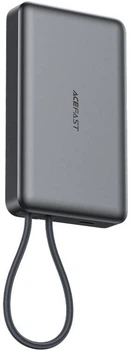 УМБ Acefast M18 Magnetic Wireless 10000 mAh 22.5W PD/QC 3.0 USB-C In/Out, QI 15W Metal Gray (6974316284017)