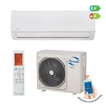 Кондиционер инверторный Airwell Aura HDLA-025R Smart 9000 BTU охлаждение, 25 м², 466 м³/ч, 10000 BTU обогрев, A++, Wi-Fi