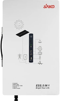 Зарядна станція Sako Alpha-ESS-1000W/2KWh / 1000 Вт / 2009.6 Вт⋅год / LiFePO4 настінна (42-00315)