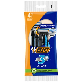 Набор бритв для бритья одноразовых BIC 3 Pivot, 4 шт/уп - 704978