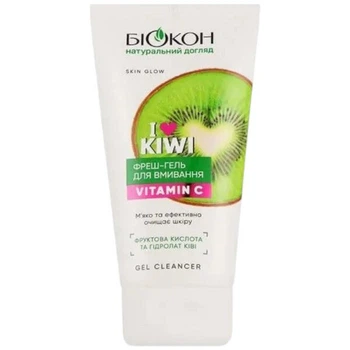 Фреш-гель для умывания лица Биокон I love kiwi с витамином С 150 мл - 566276