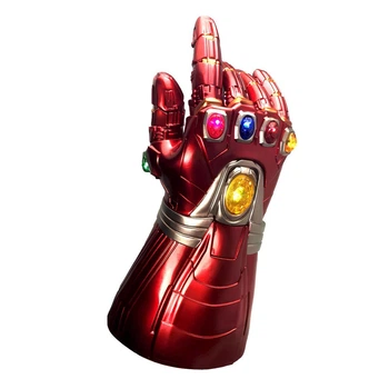 Перчатка Железного человека светящаяся 30 см — детская перчатка Iron Man из фильма «Мстители: Финал»