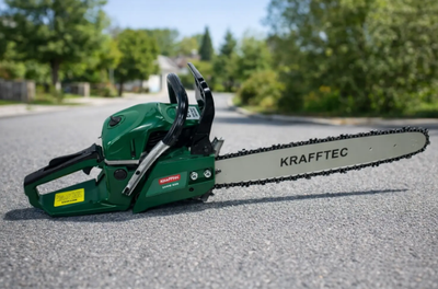 Бензопила цепная KRAFFTEC 45 см 6500Вт 9500 об мин для резки древесины мощная