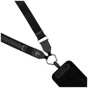 Универсальный ремешок Lamborghini D1 Crossbody Webbing Strap Black (LB-CBLWSGL-TE/D1-BK)