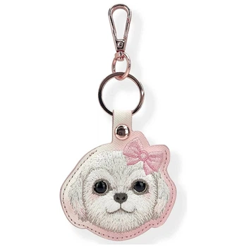Чехол-брелок Nimmy для AirTag New Big Eyed Pet 2.0 Dog Pink (N-XDY-YSK-02-A)