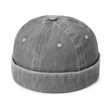 Docker cap Кепка докера бени без козырька. Унисекс. Размер унивесальный, серый