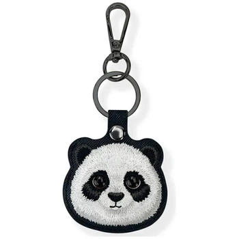 Чехол-брелок Nimmy для AirTag Big Eyed Pet 2.0 Panda Black (N-XDY-YSK-06)