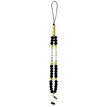 Подвеска на телефон Hello Kitty Pearls and Beads Kitty Charm Black (HKSTBEHK)