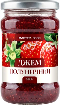 Джем стерилізований Master Food Полуничний 350 г (4820255082929)