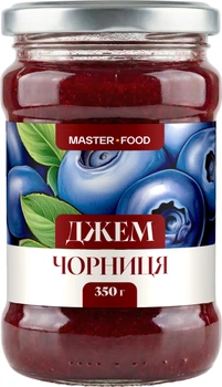 Джем стерилізований Master Food Чорниця 350 г (4820255082950)