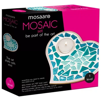 Мозаика Mosaaro Хрустальное стекло Подсвечник Сердце (MA1011)