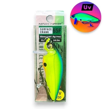 Воблер Кранк Hardcore Surface Crank 65F (65мм\8грамм) – на окуня, жереха, щуку (0-0.3м)(Grows Culture)(8456-21)