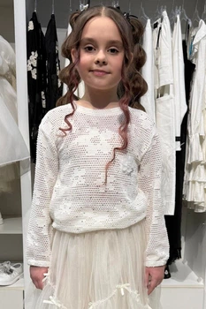Джемпер Escabel Kids 122 см Білий (2125000898537)