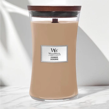 Ароматическая свеча в стекле Woodwick Large Cashmere 609 г (1720903E)