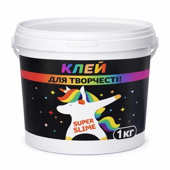 Клей для слаймов и креативных поделок ведро Прозрачный 1кг